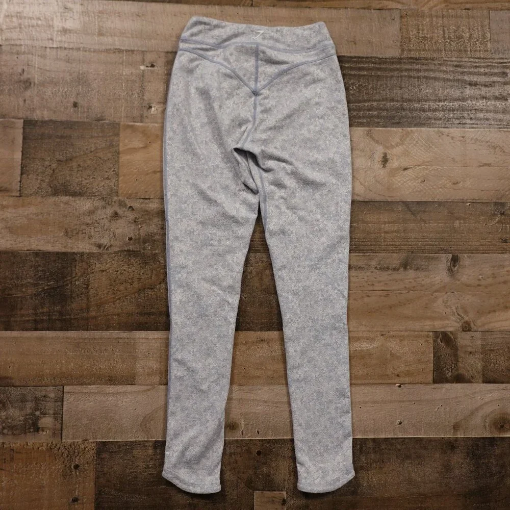 Gymshark Flex High Waisted Leggings‎ Women’s XS Light Blue Marl 25.5